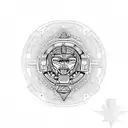 aztec, polynesian, tribal, 3d, sleece tattoo design idea