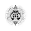 aztec tribal tattoo design idea