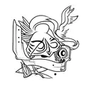 ax tattoo design idea