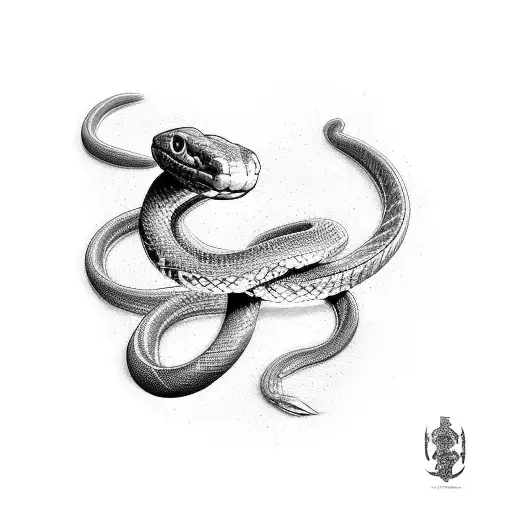 Snake tattoo design idea