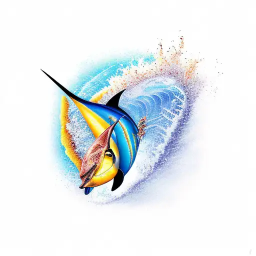 surfing, hawaii, marlin, music, coffee, costa rica tattoo design idea