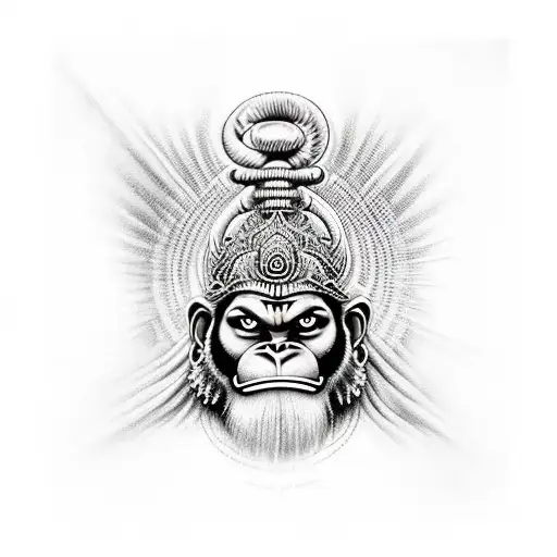 Hanuman tattoo in Barshi Rocky tattoo studio - YouTube