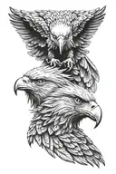 eagle face tattoo tattoo design idea