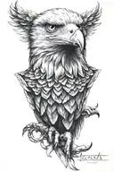 eagle face tattoo tattoo design idea