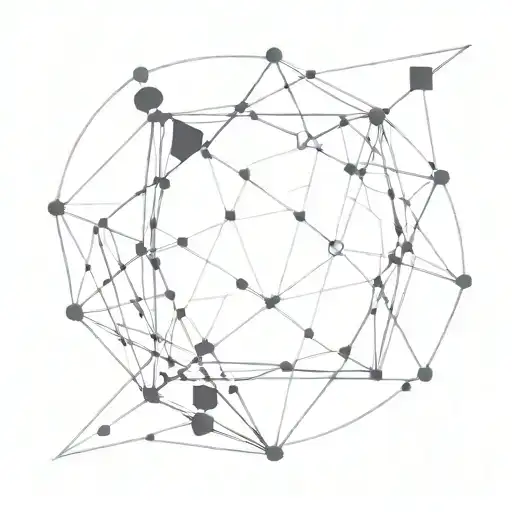 tesseract black grey tattoo depicting various types 4th demension tattoo design idea
