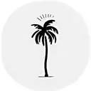 Palm Tree surfboard  tattoo design idea