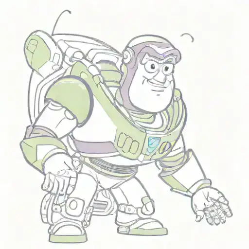buzz lightyear, rugby, hijos macho y hembra tattoo design idea