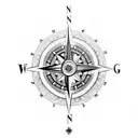 compass evolving from lotus surrounded by koala art tattoo design idea