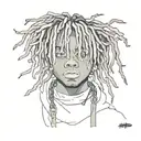 juice wrld tattoo design idea