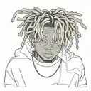 juice wrld tattoo design idea