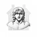 Alexander the Great and atlas Greek god tattoo design idea