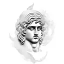 Alexander the Great and atlas Greek god tattoo design idea