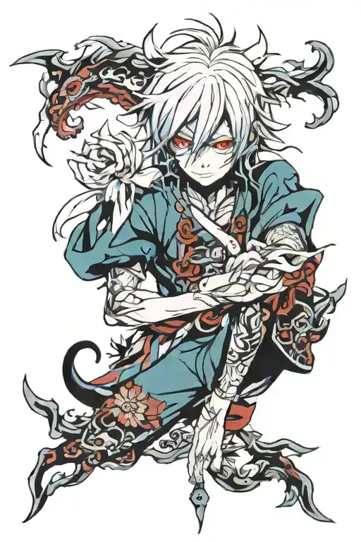 Tokyo ghoul suzuya stiches  tattoo design idea