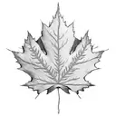 Maple Leaf tattoo design idea