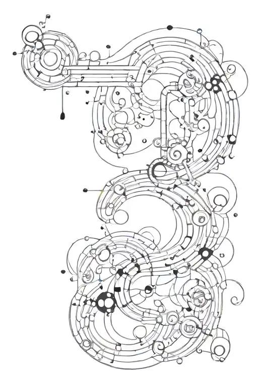 semicolon incorporated withi chemical structure of dopamine  tattoo design idea
