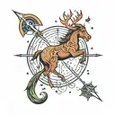 Sagittarius constellation tattoo design idea