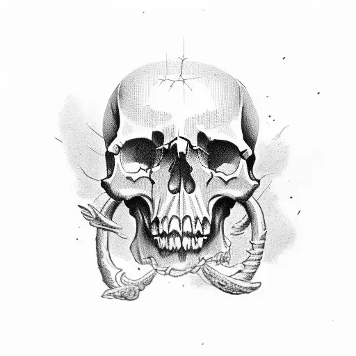 skull im british red coat tattoo design idea