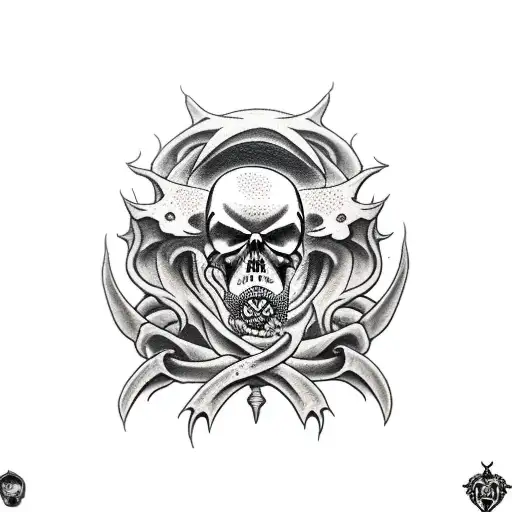 reaper death seal tattoo design idea