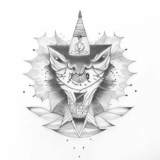 witchcraft tattoo design idea