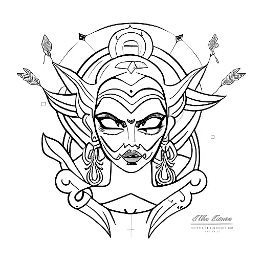 hera tattoo design idea