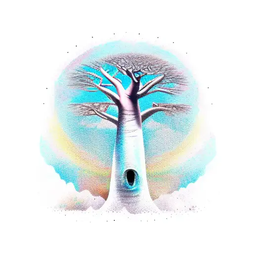 baobab tree  tattoo design idea