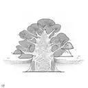 baobab tree  tattoo design idea