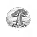 baobab tree  tattoo design idea