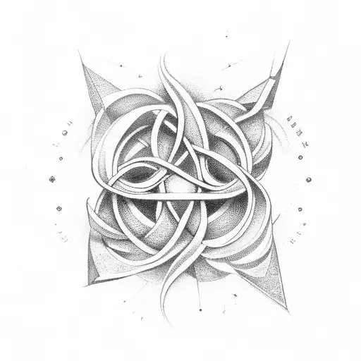 infinity symbol Blessed be the tie that binds tattoo design idea
