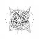 infinity symbol Blessed be the tie that binds tattoo design idea