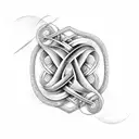 infinity symbol Blessed be the tie that binds tattoo design idea