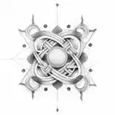 infinity symbol Blessed be the tie that binds tattoo design idea