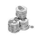 Money rolls tattoo design idea