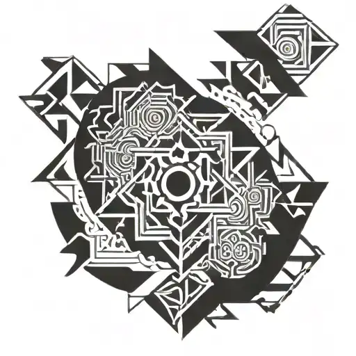 berber symbol tattoo design idea