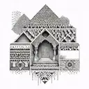 berber structure tatto tattoo design idea