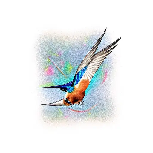 Swallow Bird tattoo design idea