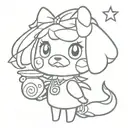 Chrissy from Animal Crossing tattoo design idea
