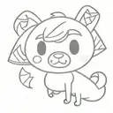Chrissy from Animal Crossing tattoo design idea