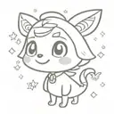 Chrissy from Animal Crossing tattoo design idea