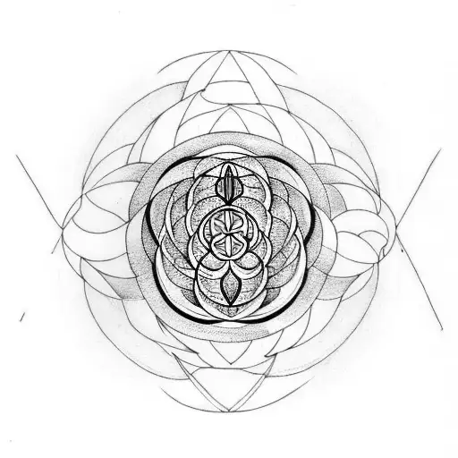 seed of life tattoo design idea