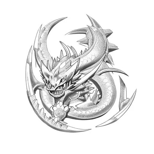beyblade dragon pokemon tattoo design idea