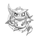 pokeball beyblade dragon pikachu tattoo design idea