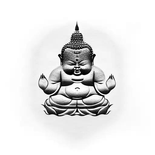 Buddha Design Meditation Retro Vintage Yoga