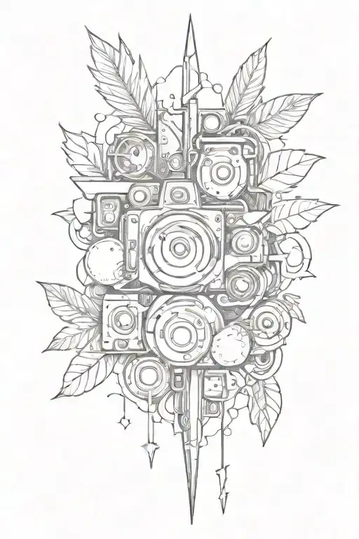 Combine elements from the years 1985 and 1986 to create a nostalgic tattoo design tattoo design idea