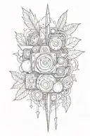 Combine elements from the years 1985 and 1986 to create a nostalgic tattoo design tattoo design idea