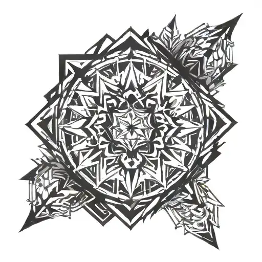symmetric geometry tattoo design tattoo design idea