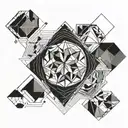 creative imperfection tattoo design idea