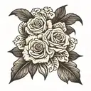 grandparent memorial tattoo design idea