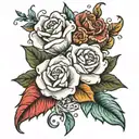 grandparent memorial tattoo design idea