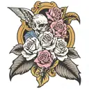 grandparent memorial tattoo design idea