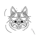 cat owner tattoo design idea